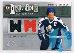 2009-10 SPX WINNING MATERIALS DARRYL SITTLER JERSEY WM-DS TORONTO